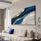 Abstract Canvas Wall Art for Living room Office Bedroom Golden Blue Wall Art